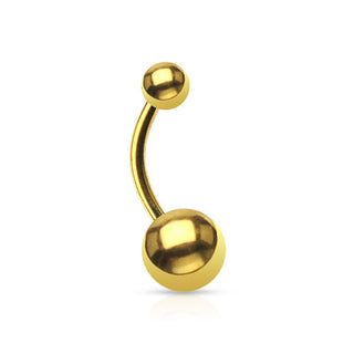 Gold Plated Belly Ring - 14 gauge