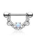 Elegant Nipple Shield with Opal