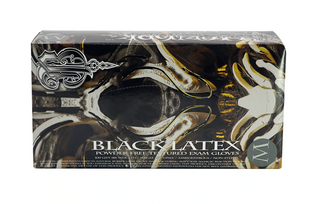 BlackWork Gloves - Powder Free  Black Latex