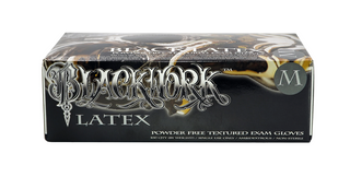 BlackWork Gloves - Powder Free  Black Latex