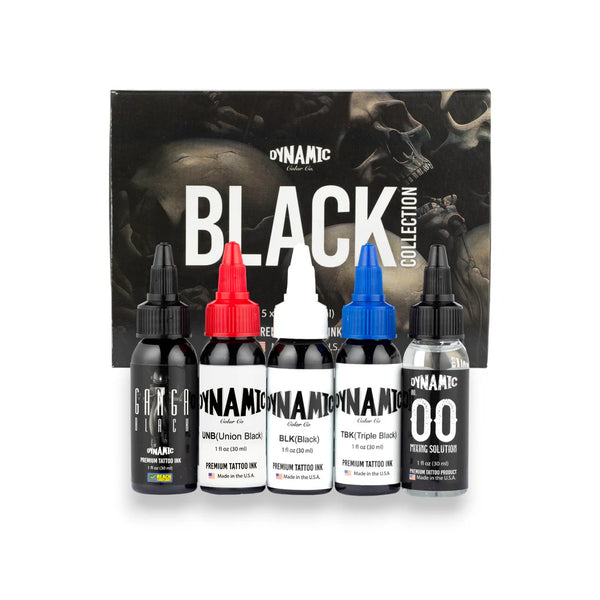 Dynamic - Black Collection 1oz Tattoo Ink Color Set